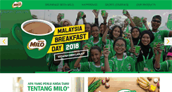 Desktop Screenshot of milo.com.my